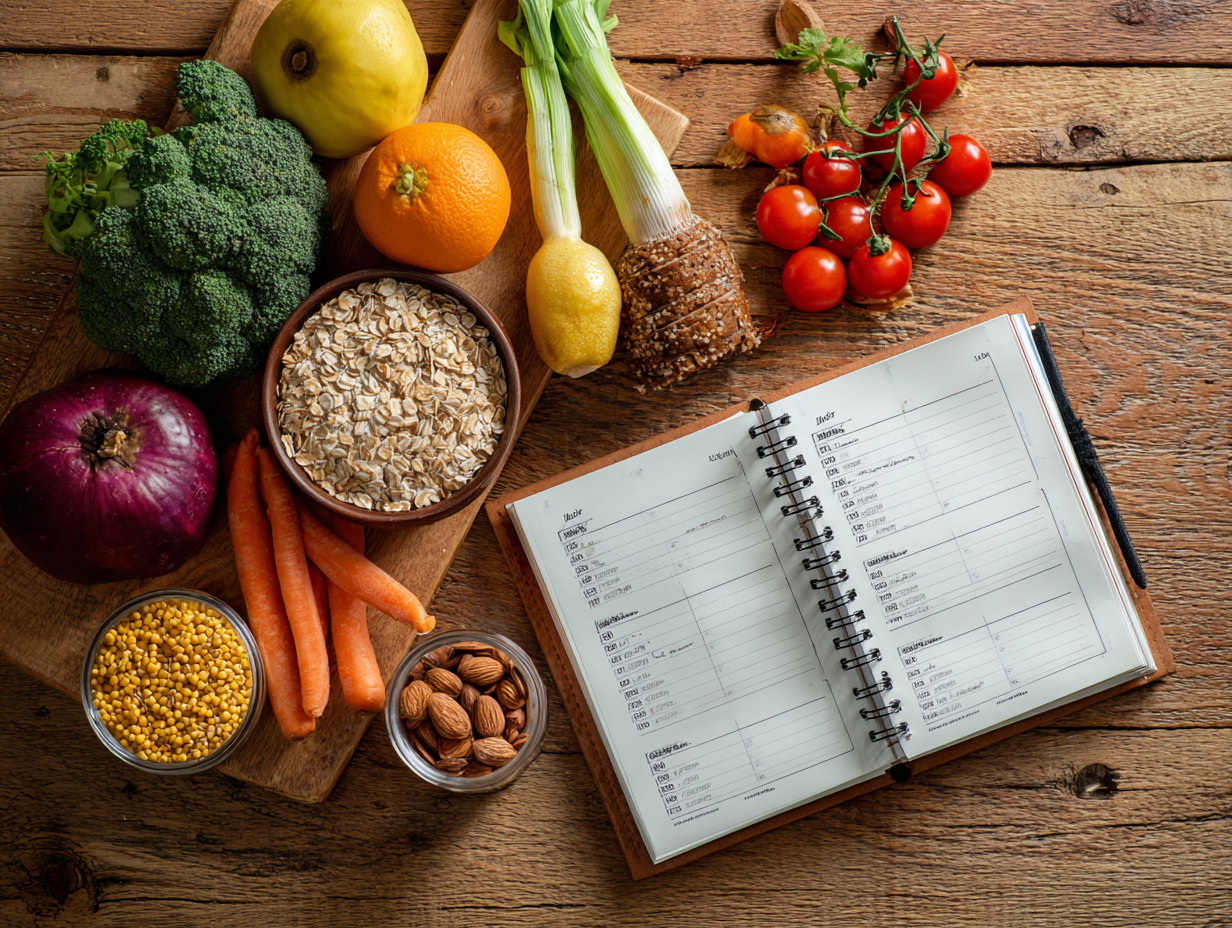 Дієтолог консультує клієнта щодо збалансованого раціону та планування меню